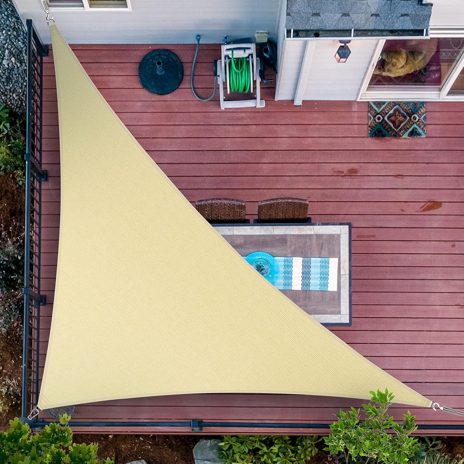 Sun Sail Shade - 10' x 10' x 14.1' Beige