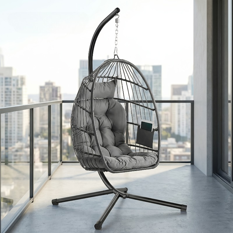 Hanging Egg Chair - Hanging Egg Chair with Stand –