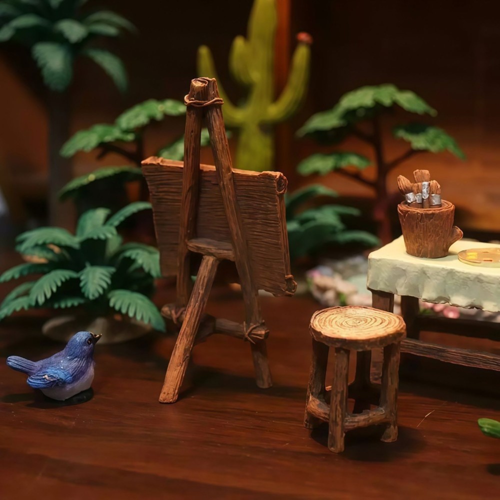 Outdoor Furniture Resin - WORTHOWN-Fairy Garden,Miniature Furniture, Outdoor Accessories, Mini
