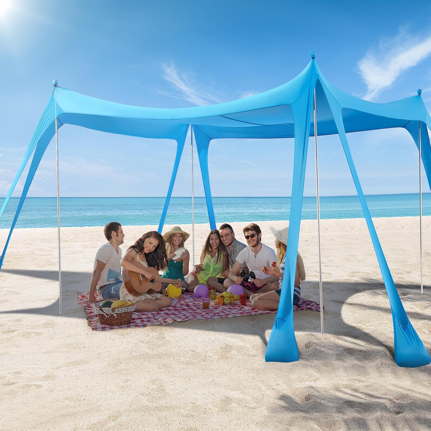 Sun Sail Shade - Beach Tent Camping Sun Shelter UPF50+
