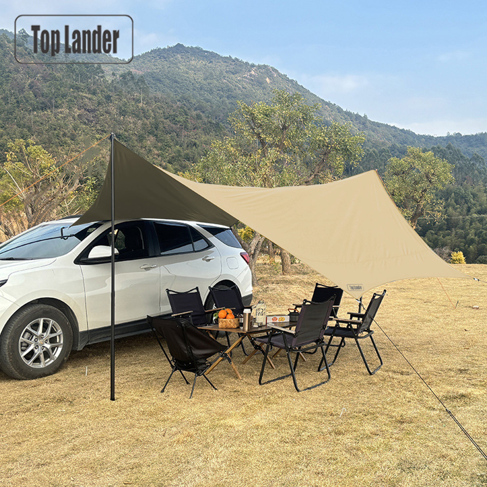 Sun Sail Shade - 4.5x4.5m Car Awning Sun Shade Canopy