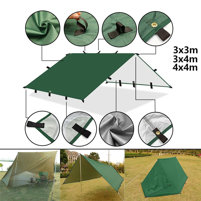 4x4m 4x3m 3x3m 19 Hang Points  - Sun Sail Shade ulasan dan harga