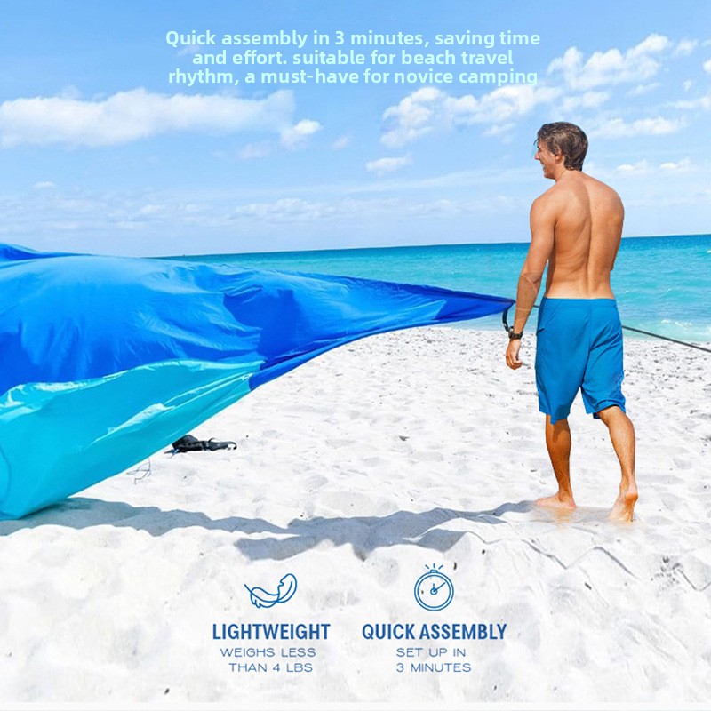 Portable Beach Canopy Tent Lig - Sun Sail Shade ulasan dan harga