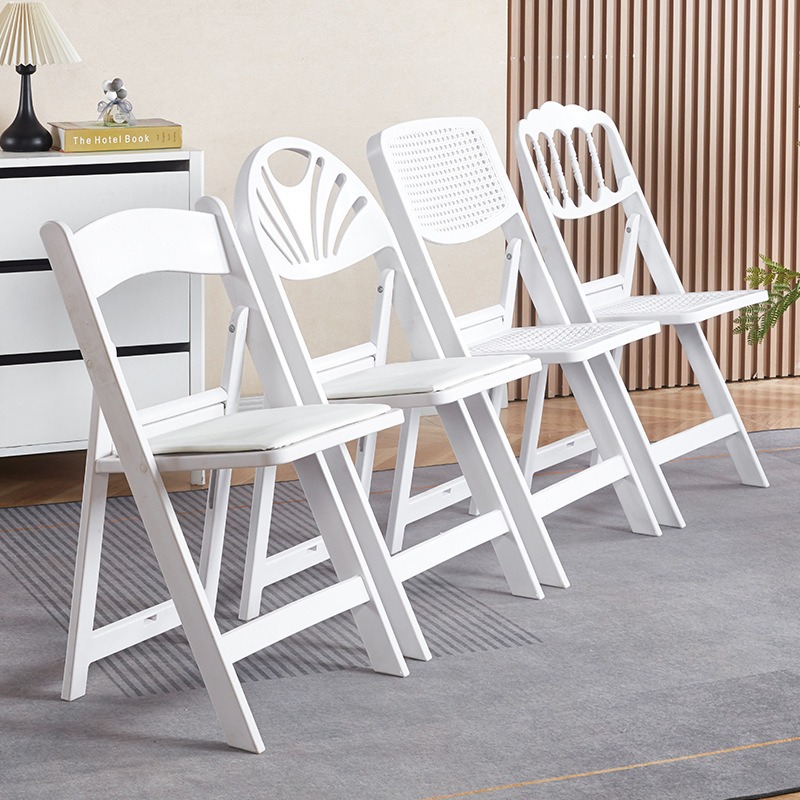 Foldable Chair Plastic Banquet - Outdoor Furniture Resin ulasan dan harga