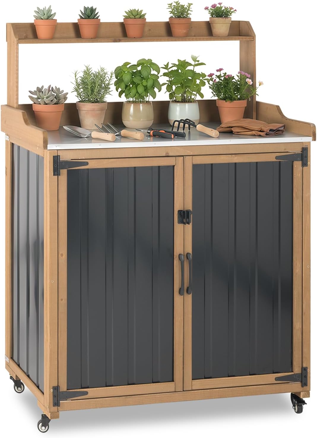 Potting Bench Table Outdoor St - Garden Bench Metal ulasan dan harga