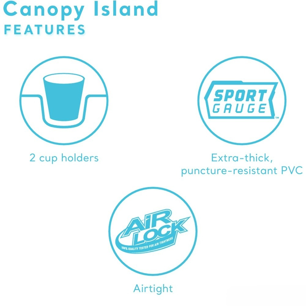 Canopy Island Inflatable Pool  - Outdoor Furniture Lounge ulasan dan harga