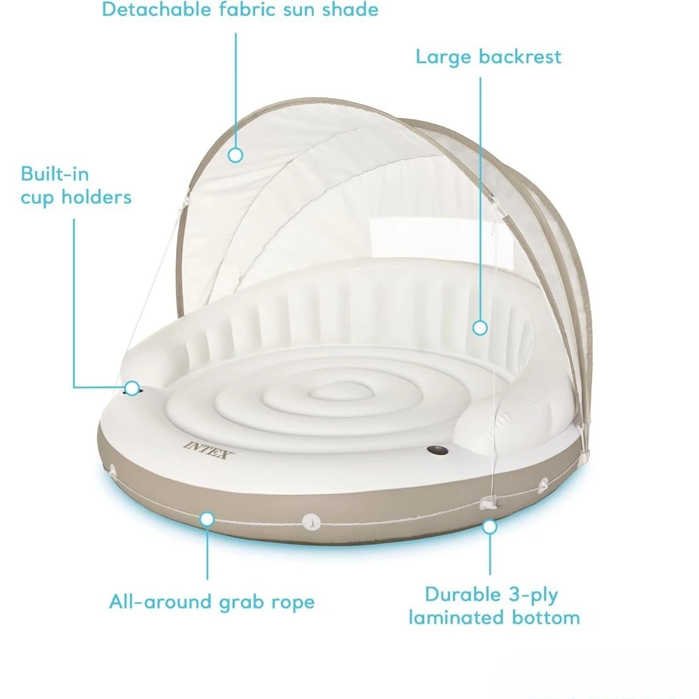 Canopy Island Inflatable Pool  - Outdoor Furniture Lounge ulasan dan harga