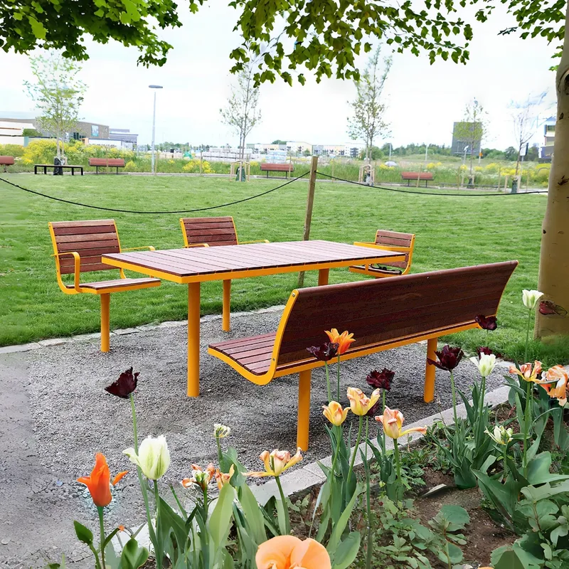 for Outdoor Park Table and Cha - Outdoor Furniture Yellow ulasan dan harga