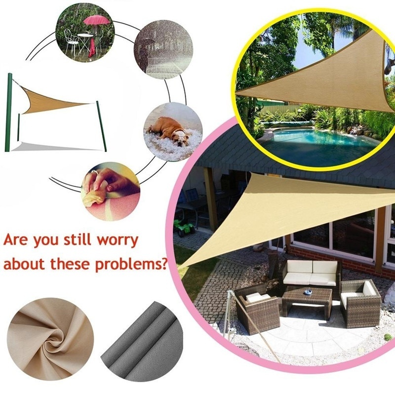 Waterproof Triangle Sun Shade  - Sun Sail Shade ulasan dan harga