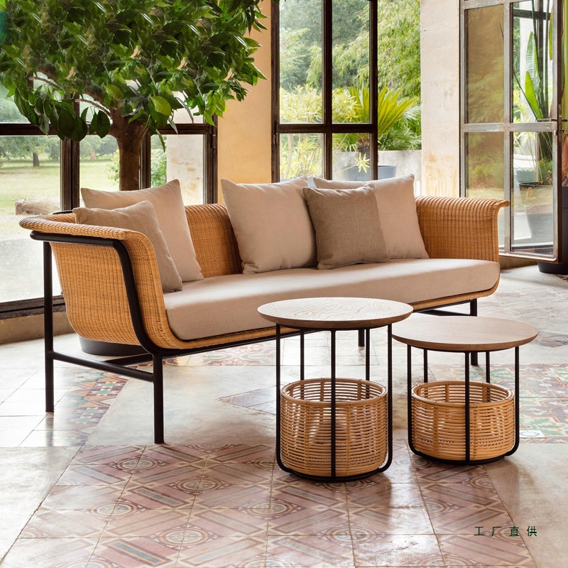 Outdoor rattan chair three-pie - Outdoor Furniture Set Sale ulasan dan harga