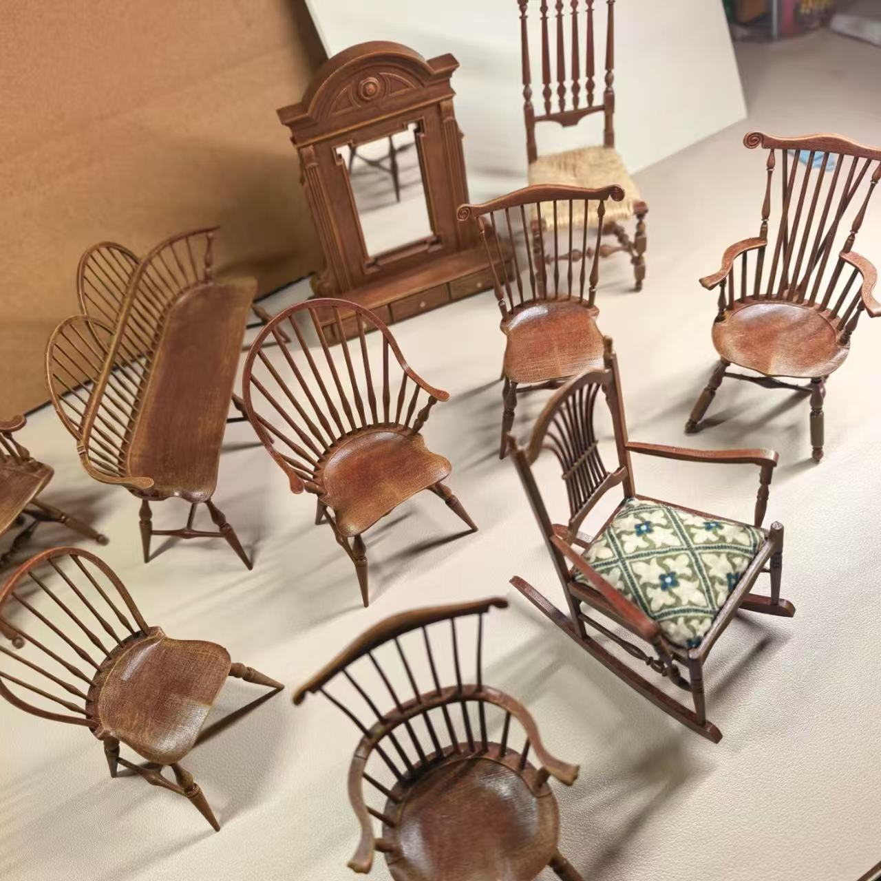 1/12 Scale Vintage Windsor Cha - Outdoor Furniture Resin ulasan dan harga