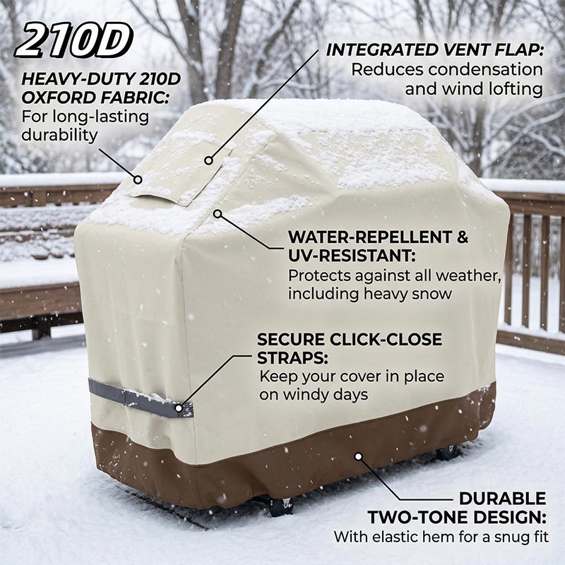 210D BBQ Beige Barbecue Grill  - Outdoor Furniture Varnish ulasan dan harga