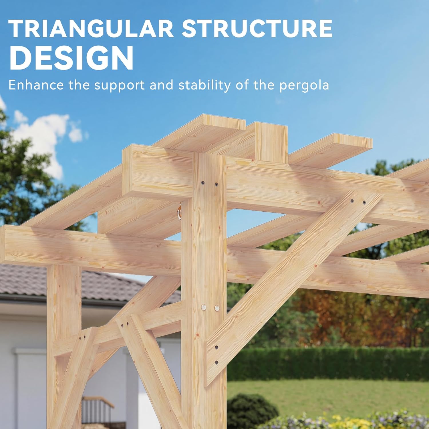 Cedar Wood Pergola Swing Bench - Garden Bench Metal ulasan dan harga