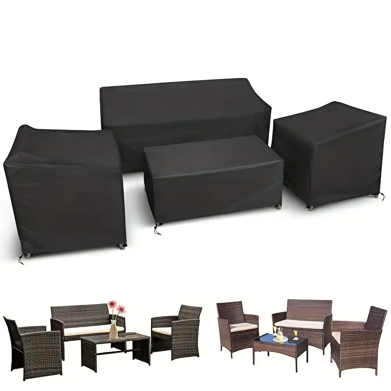 4pcs/Set Patio Furniture Cover - Outdoor Furniture Varnish ulasan dan harga