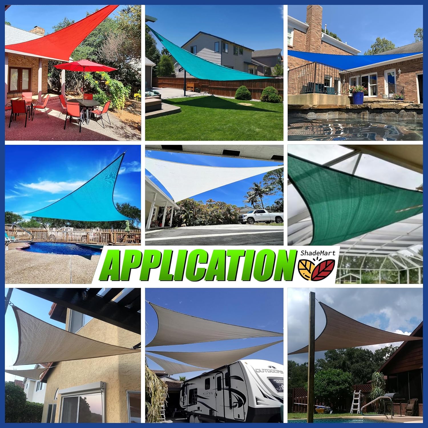 10' x 10' x 14.1' Beige Triang - Sun Sail Shade ulasan dan harga