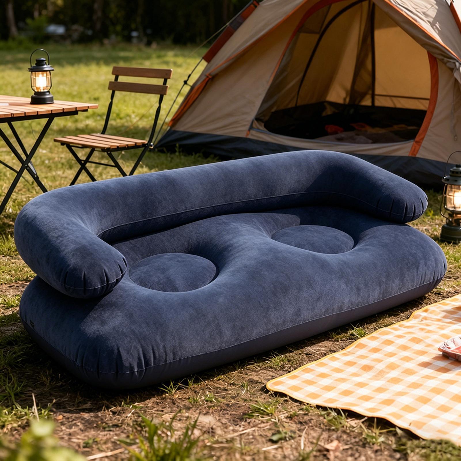 Double Inflatable Air Sofa Two - Outdoor Furniture Lounge ulasan dan harga