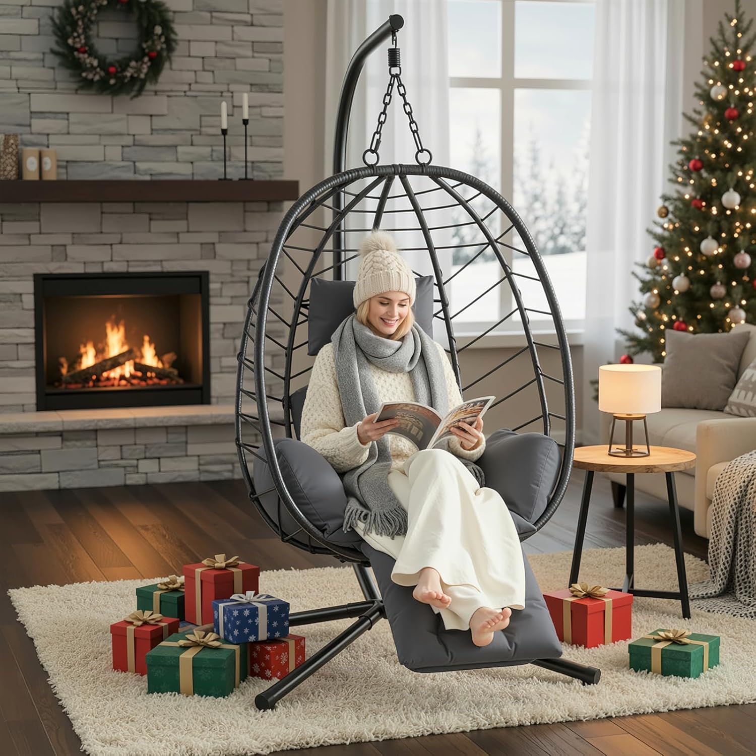 Hanging Egg Chair with Adjusta - Hanging Egg Chair ulasan dan harga
