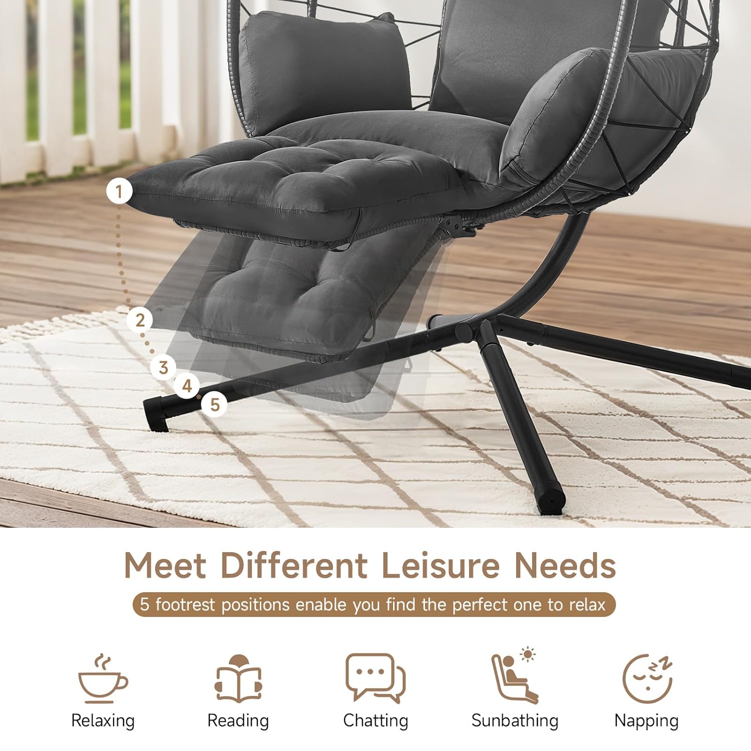 Hanging Egg Chair with Adjusta - Hanging Egg Chair ulasan dan harga