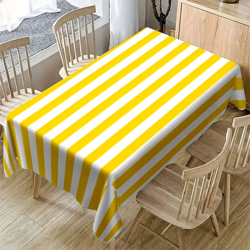 Yellow White Striped Polyester - Outdoor Furniture Yellow ulasan dan harga