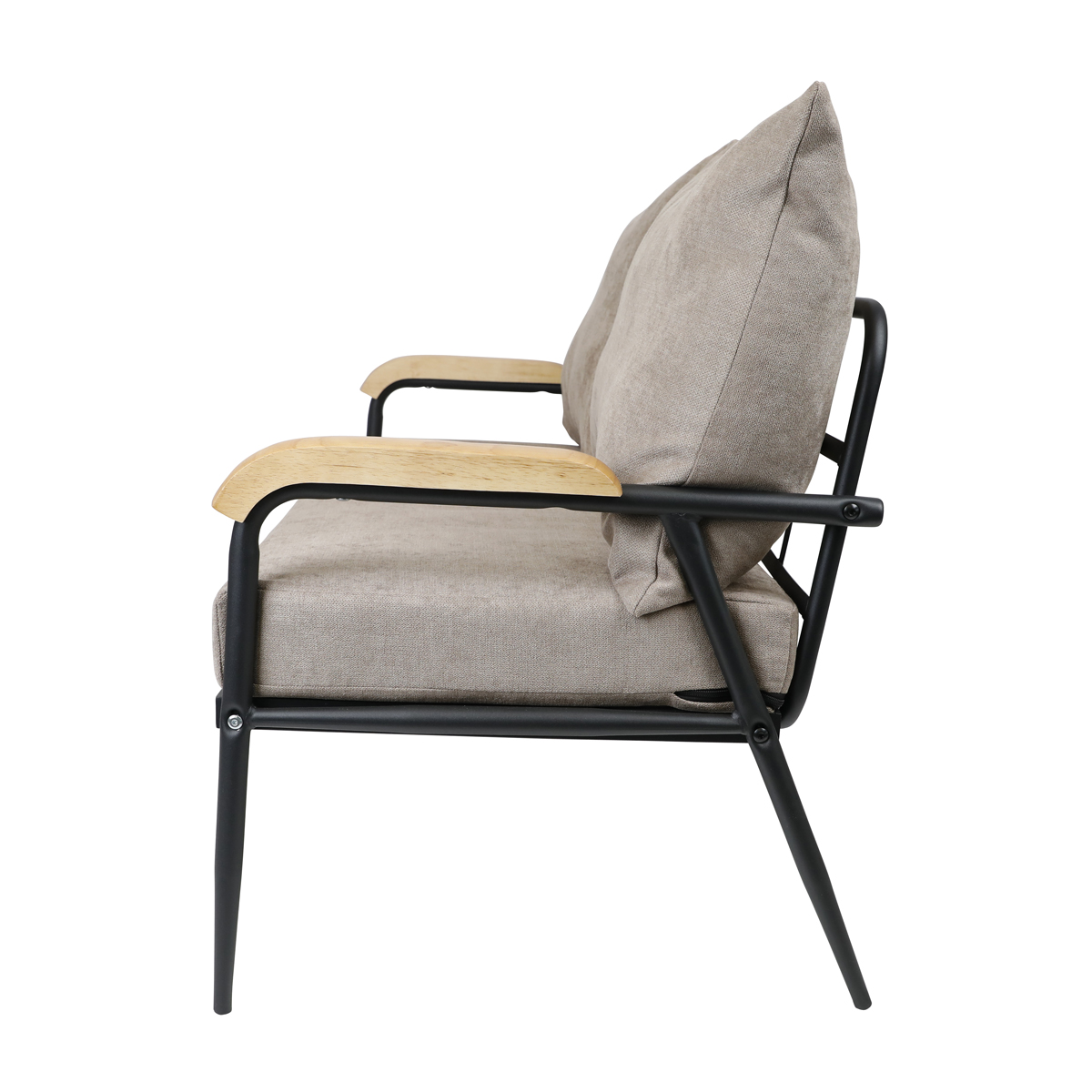#2 Seat Fabric Outdoor Set Met - Outdoor Furniture Set Sale ulasan dan harga