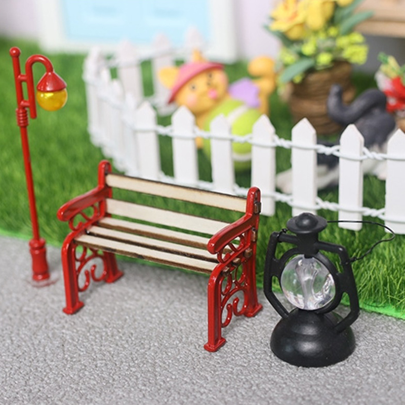 2Pcs/Set 1:12 Dollhouse Miniat - Outdoor Furniture Resin ulasan dan harga