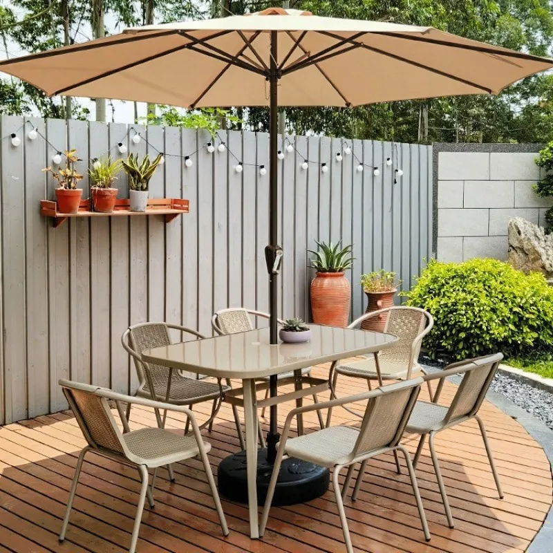 Outdoor outdoor with umbrella  - Outdoor Furniture Umbrella ulasan dan harga