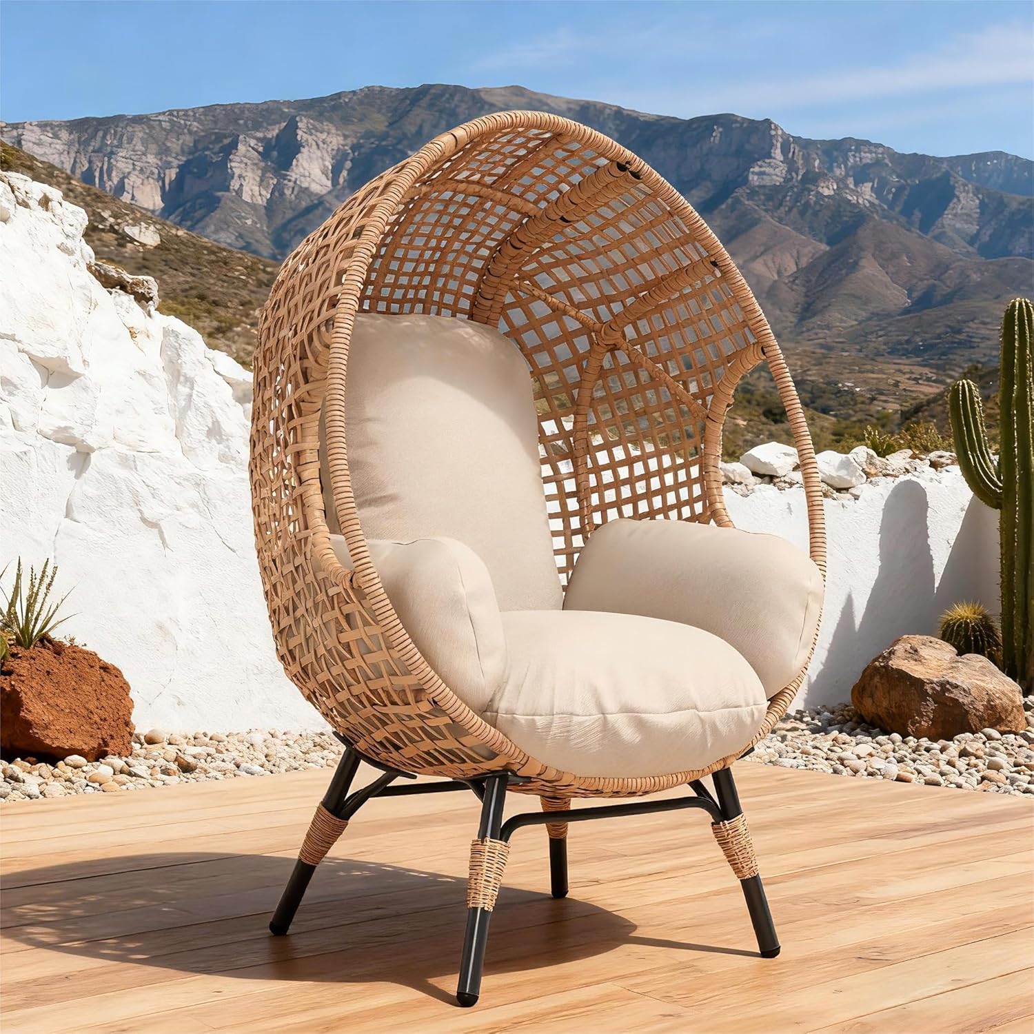 Elegant Arc Back Hanging Egg C - Hanging Egg Chair ulasan dan harga