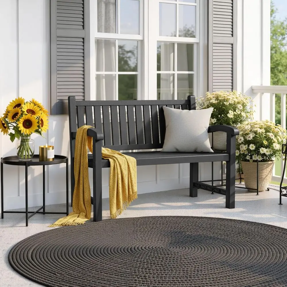 2-Person Resin Patio Bench, Wa - Garden Bench Metal ulasan dan harga