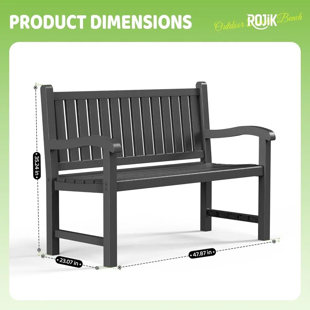 2-Person Resin Patio Bench, Wa - Garden Bench Metal ulasan dan harga