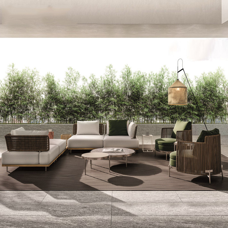 Outdoor Sofa Courtyard Set, Ho - Outdoor Furniture Set Sale ulasan dan harga