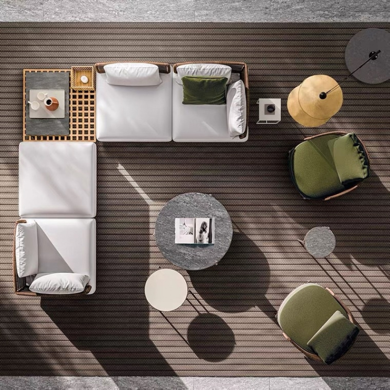 Outdoor Sofa Courtyard Set, Ho - Outdoor Furniture Set Sale ulasan dan harga