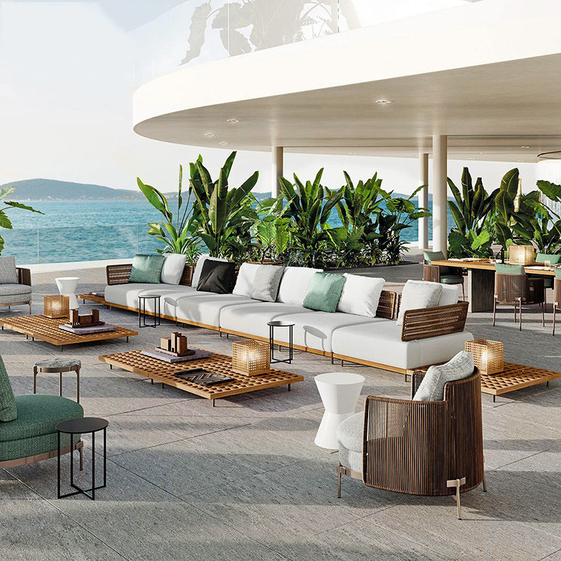 Outdoor Sofa Courtyard Set, Ho - Outdoor Furniture Set Sale ulasan dan harga