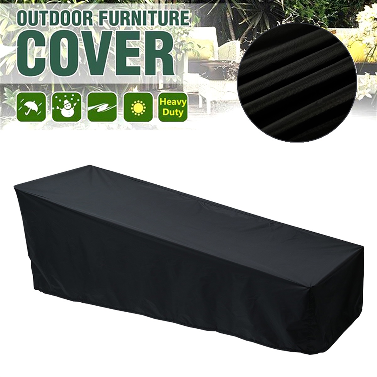 Outdoor Garden Sunbed Cover Su - Outdoor Furniture Lounge ulasan dan harga