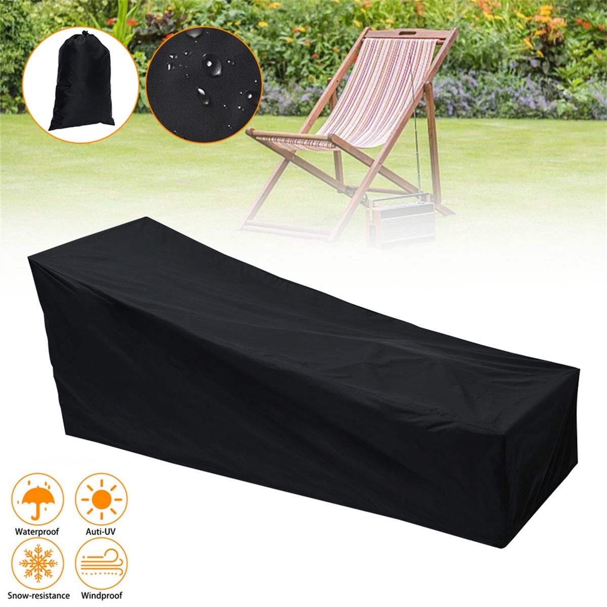 Outdoor Garden Sunbed Cover Su - Outdoor Furniture Lounge ulasan dan harga