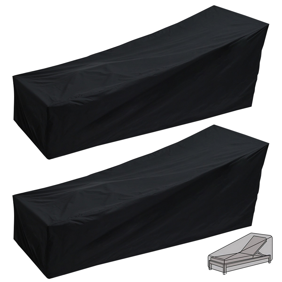 Outdoor Garden Sunbed Cover Su - Outdoor Furniture Lounge ulasan dan harga
