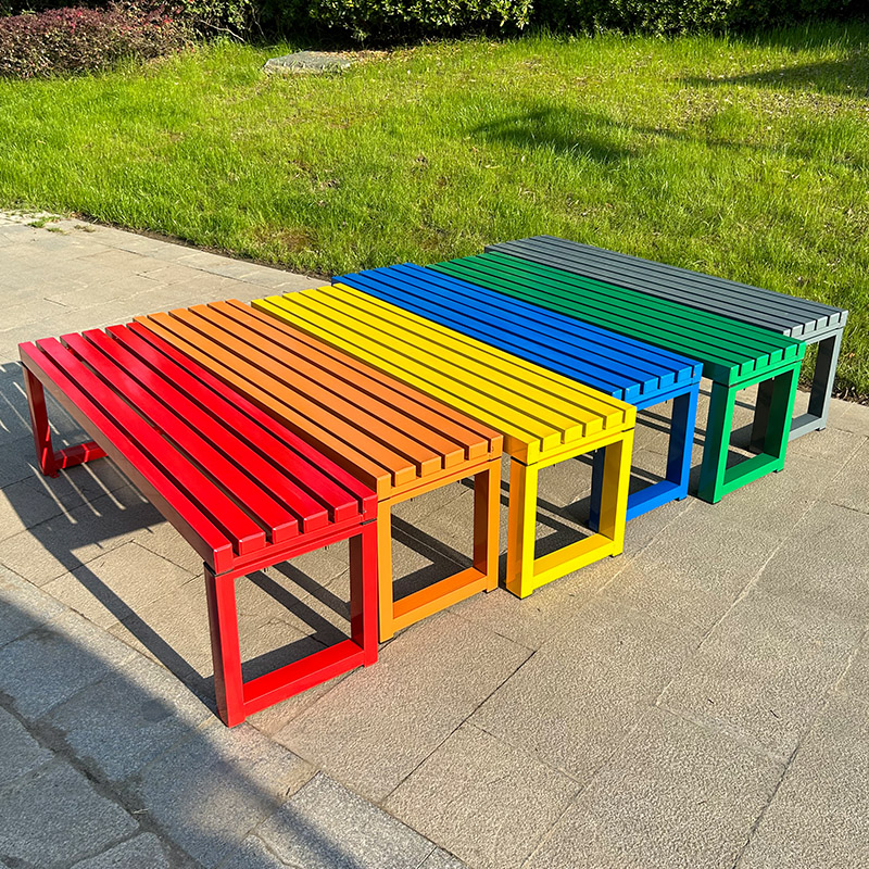 Internet celebrity White bench - Garden Bench Metal ulasan dan harga