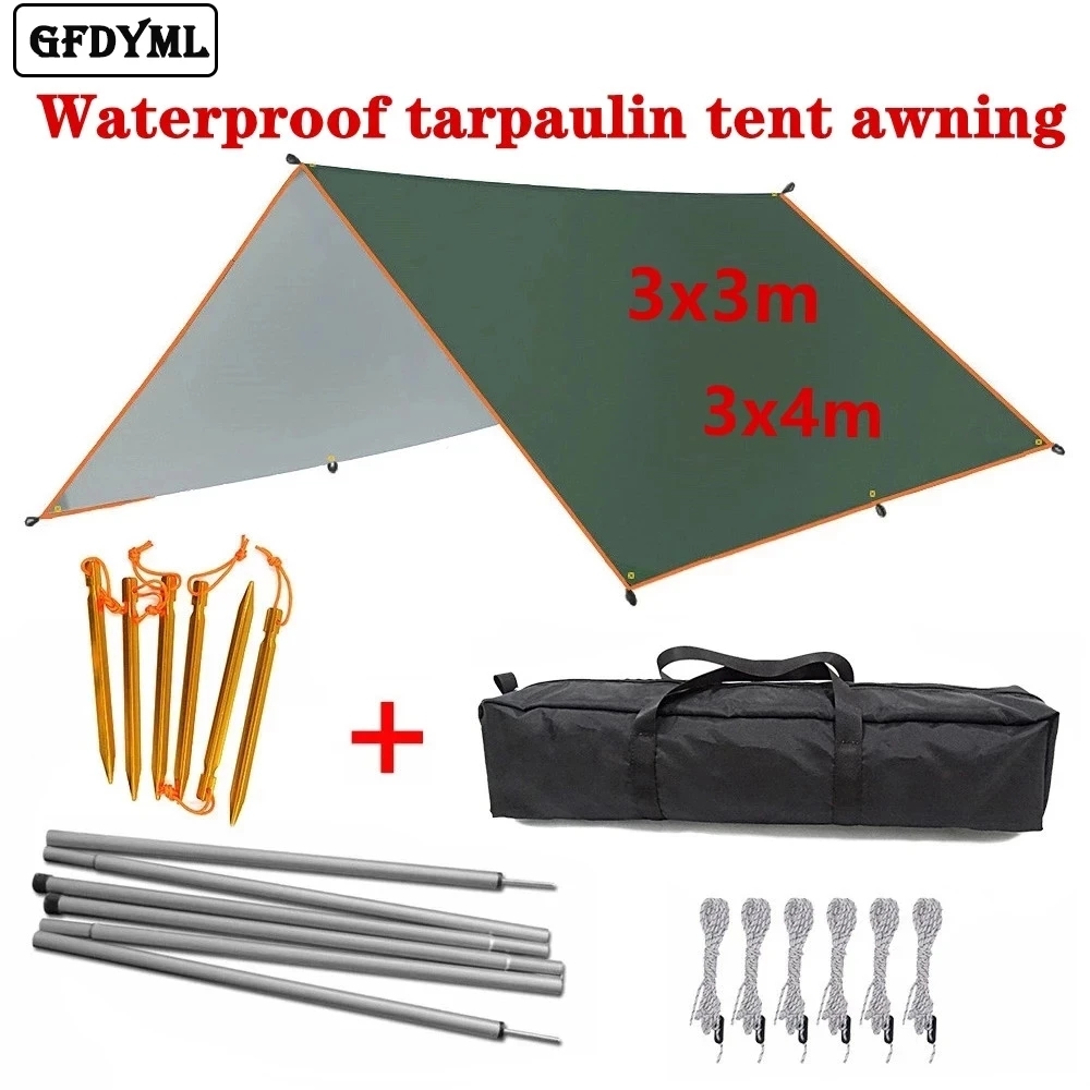 4x3m 3x3m Awning Waterproof Ta - Sun Sail Shade ulasan dan harga
