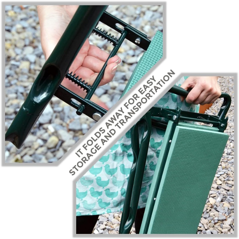 Garden Kneeler Folding Garden  - Garden Bench Metal ulasan dan harga