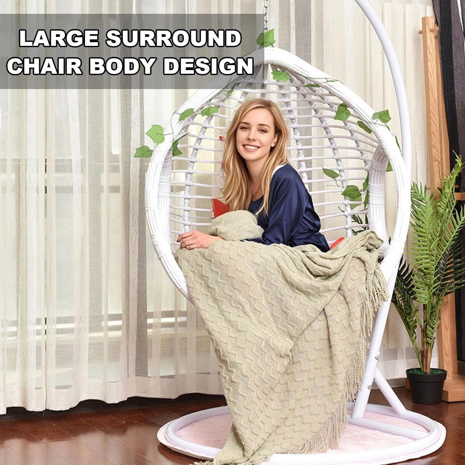 PE Rattan Hanging Egg Chair wi - Hanging Egg Chair ulasan dan harga