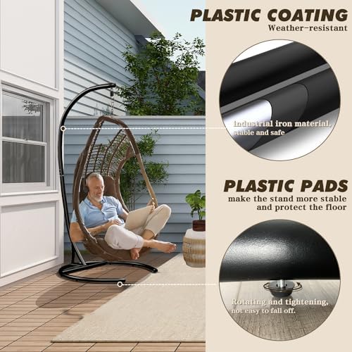 Hammock Stand ONLY, 300lbs Cap - Hanging Egg Chair ulasan dan harga