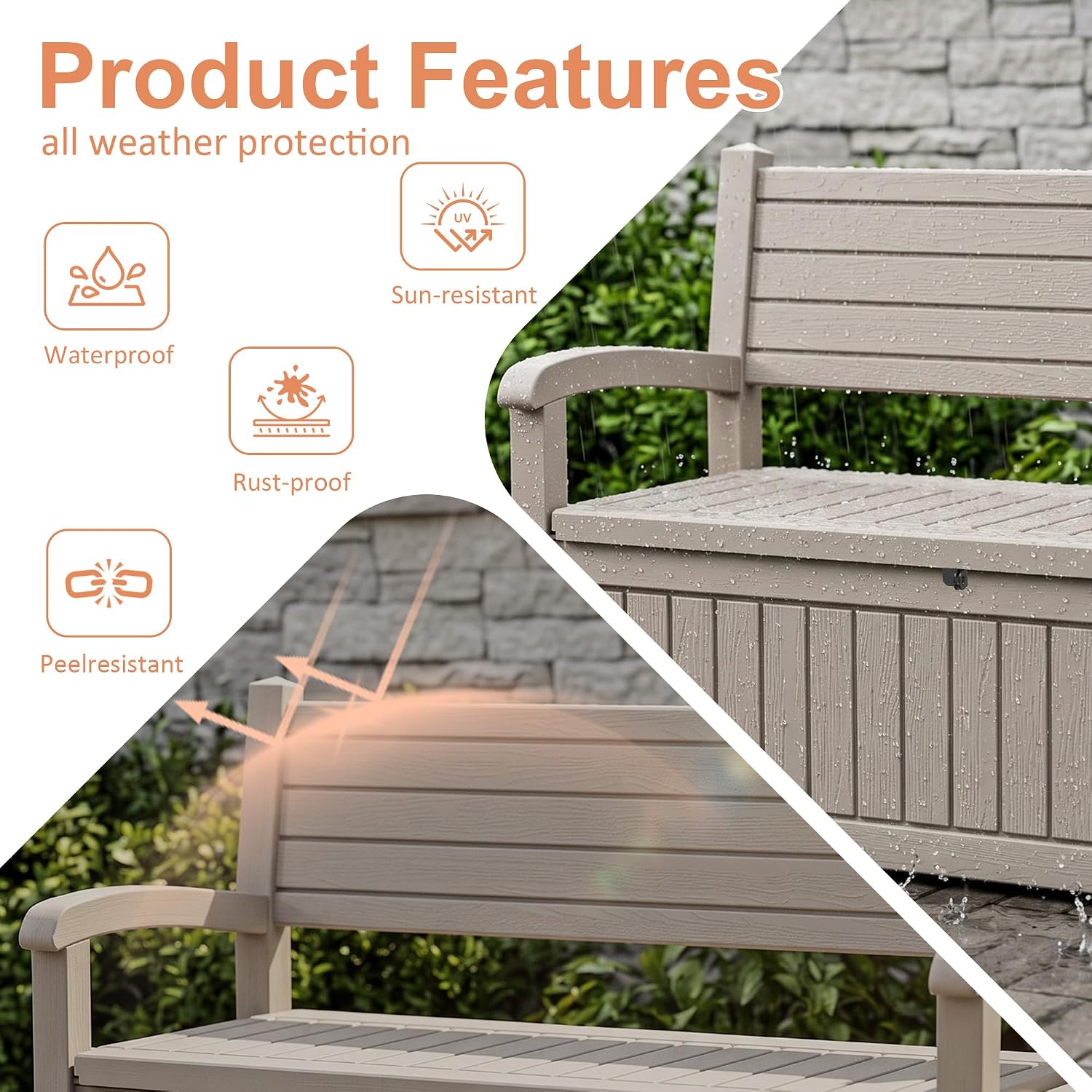 100 Gallon Outdoor Storage Ben - Outdoor Furniture Resin ulasan dan harga