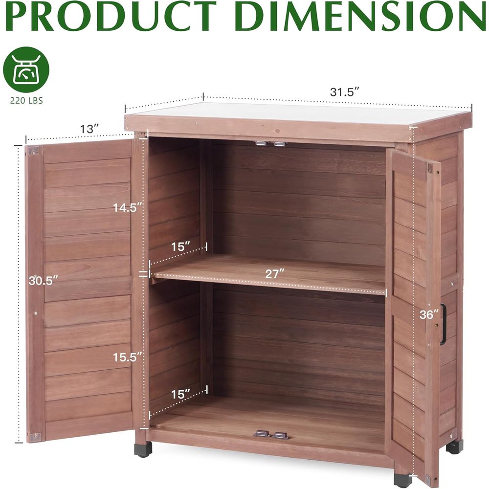 Outdoor Storage Cabinet & Pott - Garden Bench Metal ulasan dan harga