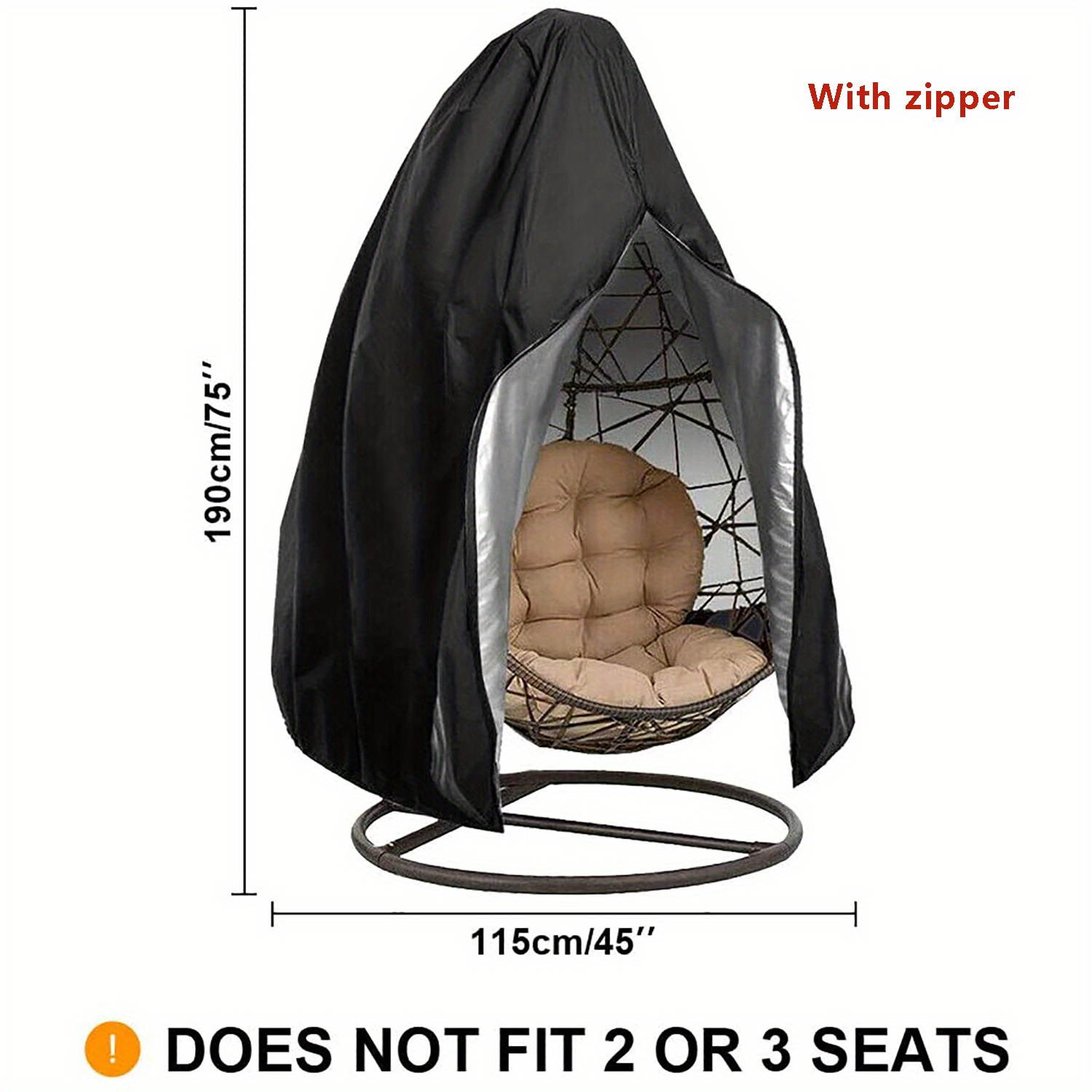 Waterproof Anti-UV Heavy Duty  - Hanging Egg Chair ulasan dan harga
