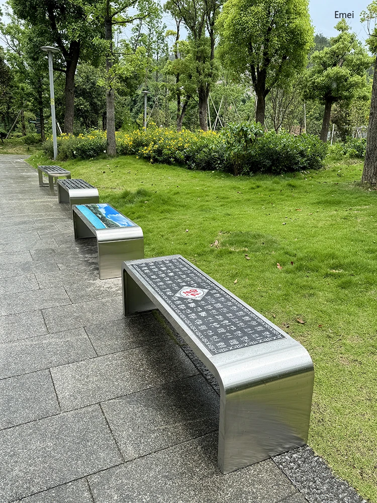 Stainless Steel Long Stool Out - Garden Bench Metal ulasan dan harga