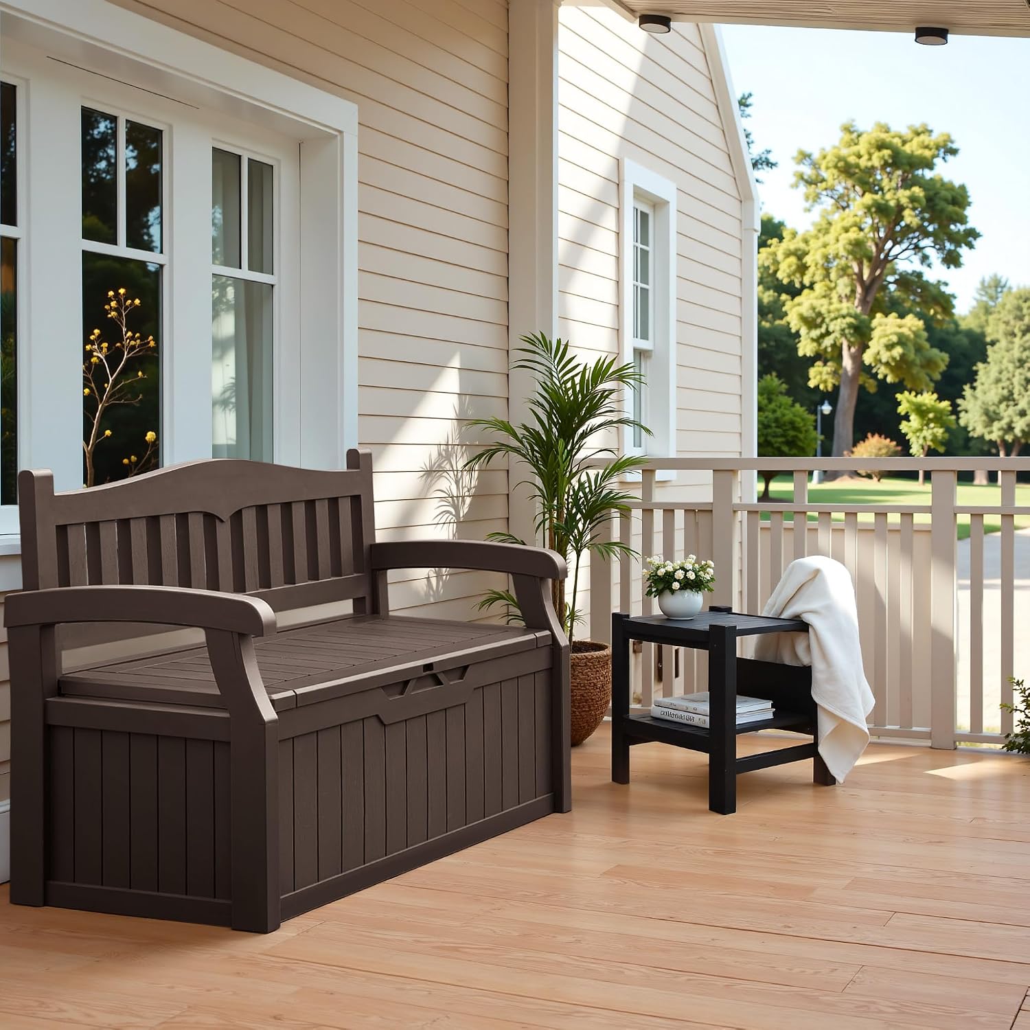 Outdoor Storage Bench Eighty G - Outdoor Furniture Resin ulasan dan harga